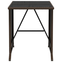 Thumbnail for 3-tlg. Bistro-Set mit Kissen Braun Poly Rattan