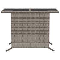 Thumbnail for 3-tlg. Bistro-Set mit Kissen Grau Poly Rattan