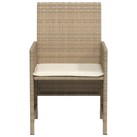 Thumbnail for 3-tlg. Bistro-Set mit Kissen Beige Poly Rattan