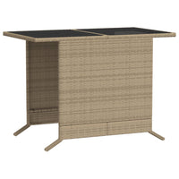 Thumbnail for 3-tlg. Bistro-Set mit Kissen Beige Poly Rattan