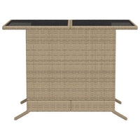 Thumbnail for 3-tlg. Bistro-Set mit Kissen Beige Poly Rattan