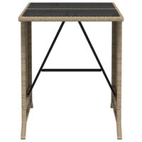 Thumbnail for 3-tlg. Bistro-Set mit Kissen Beige Poly Rattan