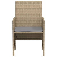 Thumbnail for 3-tlg. Bistro-Set mit Kissen Beigemischung Poly Rattan