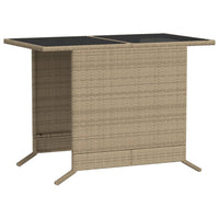 Thumbnail for 3-tlg. Bistro-Set mit Kissen Beigemischung Poly Rattan