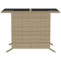 Thumbnail for 3-tlg. Bistro-Set mit Kissen Beigemischung Poly Rattan