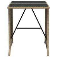 Thumbnail for 3-tlg. Bistro-Set mit Kissen Beigemischung Poly Rattan