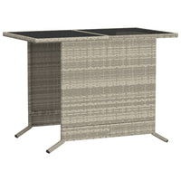 Thumbnail for 3-tlg. Bistro-Set mit Kissen Hellgrau Poly Rattan