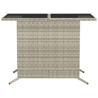Thumbnail for 3-tlg. Bistro-Set mit Kissen Hellgrau Poly Rattan