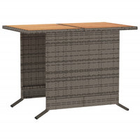 Thumbnail for 3-tlg. Bistro-Set mit Kissen Grau Poly Rattan