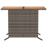 Thumbnail for 3-tlg. Bistro-Set mit Kissen Grau Poly Rattan