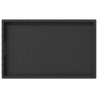 Thumbnail for Tabletttisch Klappbar Schwarz 65x40x75 cm Poly Rattan