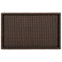 Thumbnail for Tabletttisch Klappbar Braun 65x40x75 cm Poly Rattan