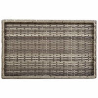 Thumbnail for Tabletttisch Klappbar Grau 65x40x75 cm Poly Rattan