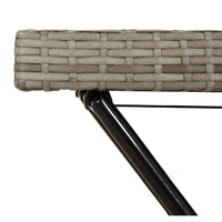 Thumbnail for Tabletttisch Klappbar Grau 65x40x75 cm Poly Rattan