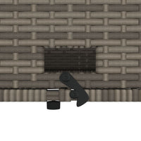 Thumbnail for Gartensofa 2-Sitzer mit Kissen Grau Poly Rattan