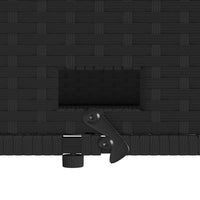 Thumbnail for Gartensofa mit Kissen 2-Sitzer Schwarz Poly Rattan&Akazienholz