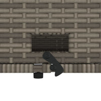 Thumbnail for Gartensofa mit Kissen 2-Sitzer Grau Poly Rattan & Akazienholz