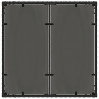 Thumbnail for Gartentisch mit Glasplatte Schwarz 90x90x75 cm Poly Rattan