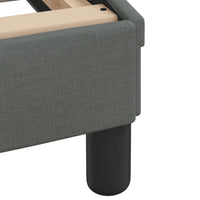 Thumbnail for Bettgestell ohne Matratze Dunkelgrau 140x190 cm Stoff