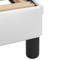 Thumbnail for Bettgestell mit Kopfteil Schwarz 140x190 cm Kunstleder