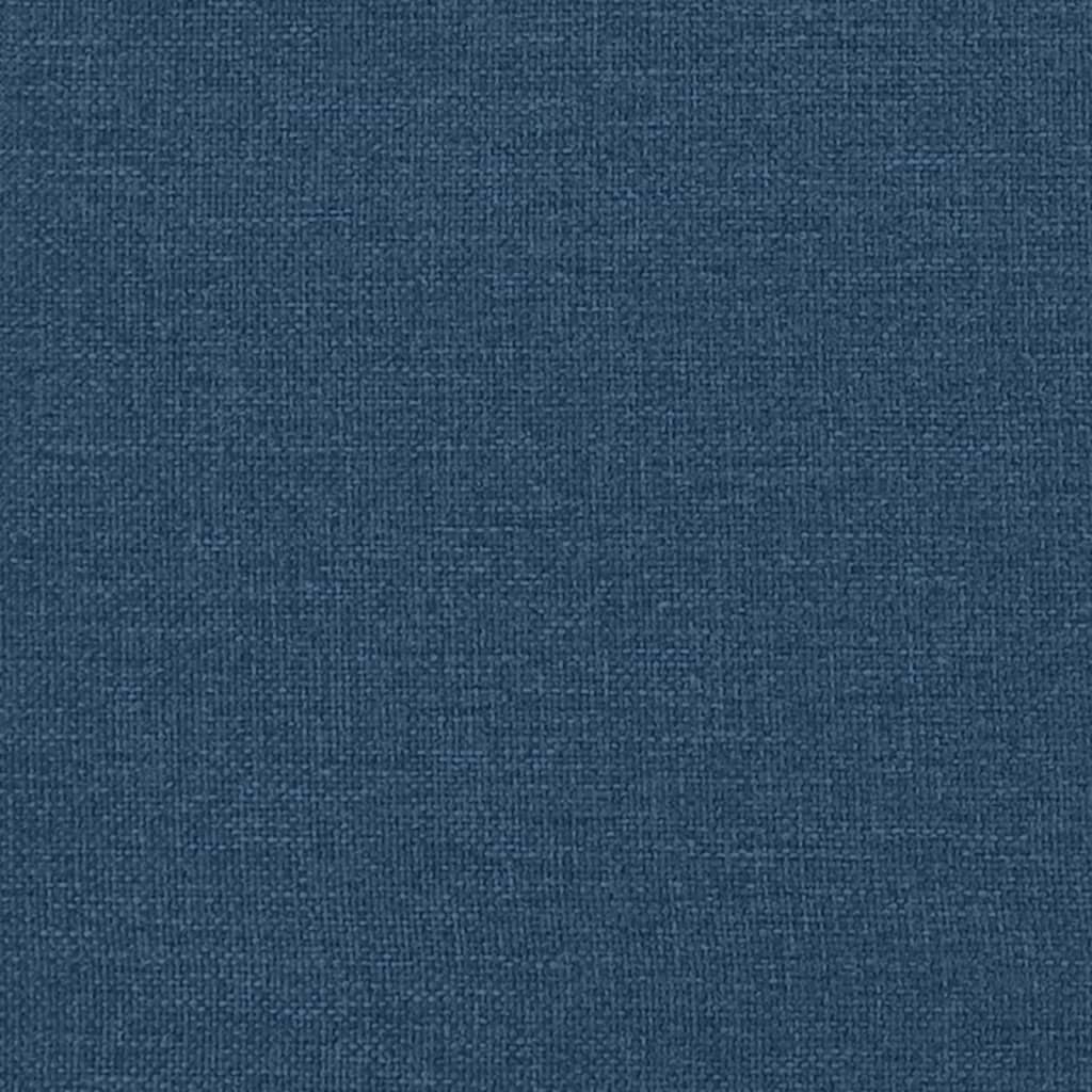 Bettgestell ohne Matratze Blau 200x200 cm Stoff