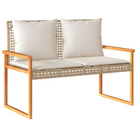 Thumbnail for 4-tlg. Garten-Lounge-Set mit Kissen Beige Poly Rattan