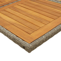 Thumbnail for 9-tlg. Garten-Essgruppe mit Kissen Grau Poly Rattan
