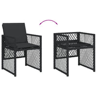 Thumbnail for 7-tlg. Garten-Essgruppe mit Kissen Schwarz Poly Rattan