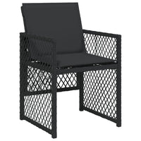 Thumbnail for 9-tlg. Garten-Essgruppe mit Kissen Schwarz Poly Rattan