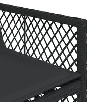 Thumbnail for 9-tlg. Garten-Essgruppe mit Kissen Schwarz Poly Rattan