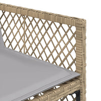 Thumbnail for 9-tlg. Garten-Essgruppe mit Kissen Beige Poly Rattan
