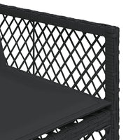 Thumbnail for 11-tlg. Garten-Essgruppe mit Kissen Schwarz Poly Rattan