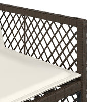 Thumbnail for 13-tlg. Garten-Essgruppe mit Kissen Braun Poly Rattan