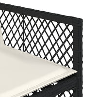 Thumbnail for 13-tlg. Garten-Essgruppe mit Kissen Schwarz Poly Rattan