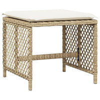 Thumbnail for 9-tlg. Garten-Essgruppe mit Kissen Beige Poly Rattan