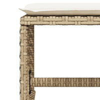 Thumbnail for 9-tlg. Garten-Essgruppe mit Kissen Beige Poly Rattan