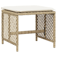 Thumbnail for 11-tlg. Garten-Essgruppe mit Kissen Beige Poly Rattan