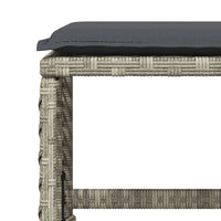 Thumbnail for 15-tlg. Garten-Essgruppe mit Kissen Hellgrau Poly Rattan