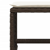 Thumbnail for 17-tlg. Garten-Essgruppe mit Kissen Braun Poly Rattan