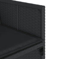 Thumbnail for 5-tlg. Garten-Essgruppe mit Kissen Schwarz Poly Rattan