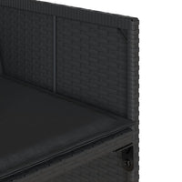 Thumbnail for 7-tlg. Garten-Essgruppe mit Kissen Schwarz Poly Rattan