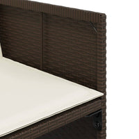Thumbnail for 13-tlg. Garten-Essgruppe mit Kissen Braun Poly Rattan