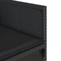 Thumbnail for 9-tlg. Garten-Essgruppe mit Kissen Schwarz Poly Rattan