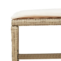 Thumbnail for 9-tlg. Garten-Essgruppe mit Kissen Beige Poly Rattan