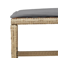 Thumbnail for 11-tlg. Garten-Essgruppe mit Kissen Beigemischung Poly Rattan
