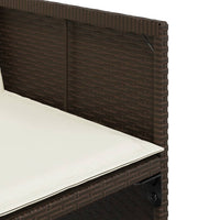 Thumbnail for 15-tlg. Garten-Essgruppe mit Kissen Braun Poly Rattan