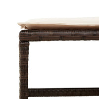 Thumbnail for 15-tlg. Garten-Essgruppe mit Kissen Braun Poly Rattan