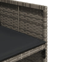 Thumbnail for 15-tlg. Garten-Essgruppe mit Kissen Grau Poly Rattan