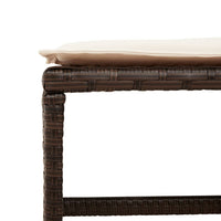 Thumbnail for 17-tlg. Garten-Essgruppe mit Kissen Braun Poly Rattan