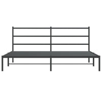 Thumbnail for Bettgestell mit Kopfteil Metall Schwarz 183x213 cm